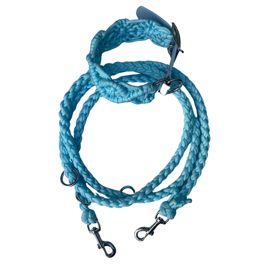 Handgemachtes Paracord Hundeset – Leine & Halsband | Wetterfest & Robust